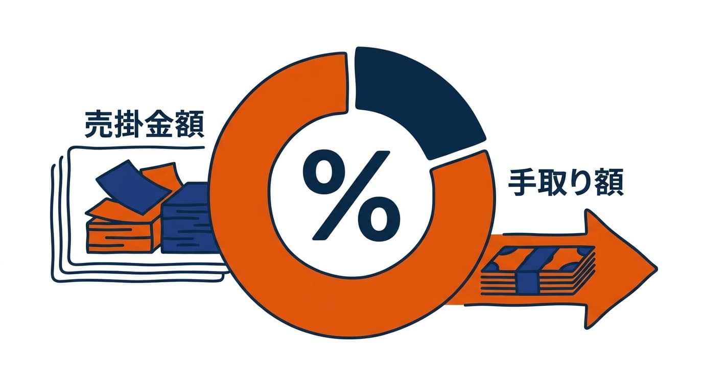 ファクタリング『買取率』『掛け目』とは?手数料との違いを解説